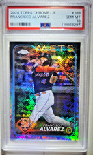 2024 Topps Chrome Logofractor Edition - Francisco Alvarez Mets PSA 10 Gem Pop. 1