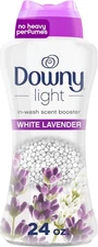 Downy Light Laundry Scent Booster Beads for Washer, White Lavender, No Heavy