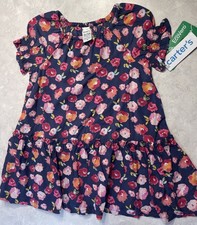 Carter's Multicolor Floral Size 3T Dress NWT 100 Lensing Ecovero