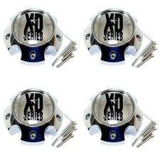 4 Xd Series Chrome Center Caps For 5l Xd798 Addict Xd800 Misfit Xd801 Crank