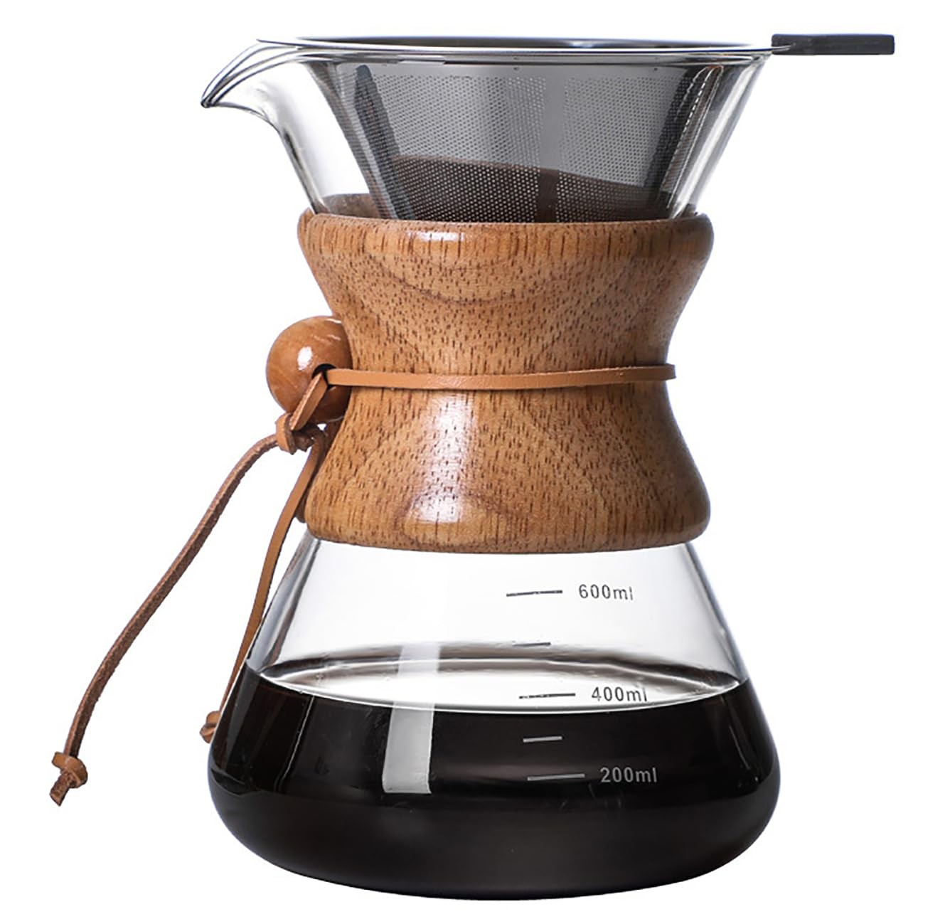With Reusable Stainless Steel Drip Filter, Lead-free B...