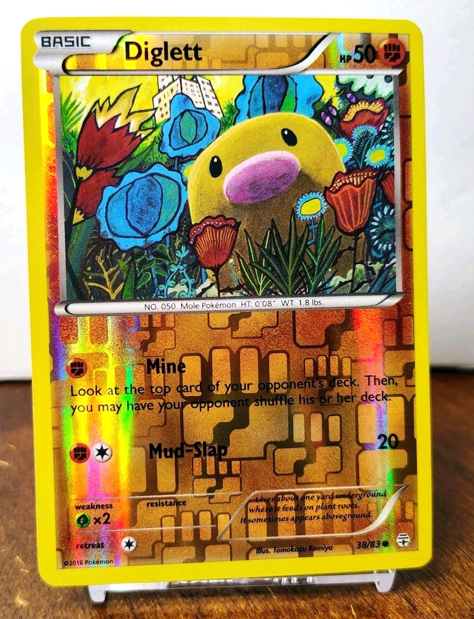 POKEMON DIGLETT 38/83 REVERSE HOLO GENERATIONS LP-NM TOMOKAZU KOMIYA