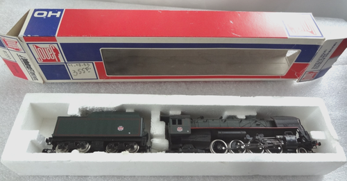 JOUEF 8274 HO LOCOMOTIVE A VAPEUR 141-R-416 REIMS AVEC TENDER SANS