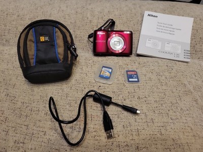 Nikon Coolpix L26 16.1MP Compact Digital Camera Red Tested Excellent Condition