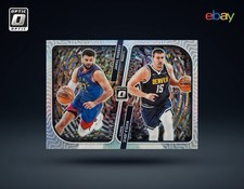 2023-24 Nikola Jokic/Jamal Murray Optic Optical Illusions Silver Prizm No.3
