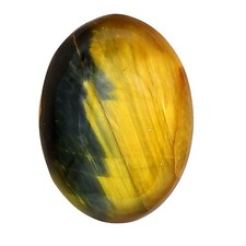 Natural Blue Tiger Eye 22.8x17x6 mm Oval Shape Polished Gemstone LS01329-17