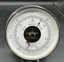 Vintage 4-1/2" Inch Airguide Barometer - 5-1/2" At Flange