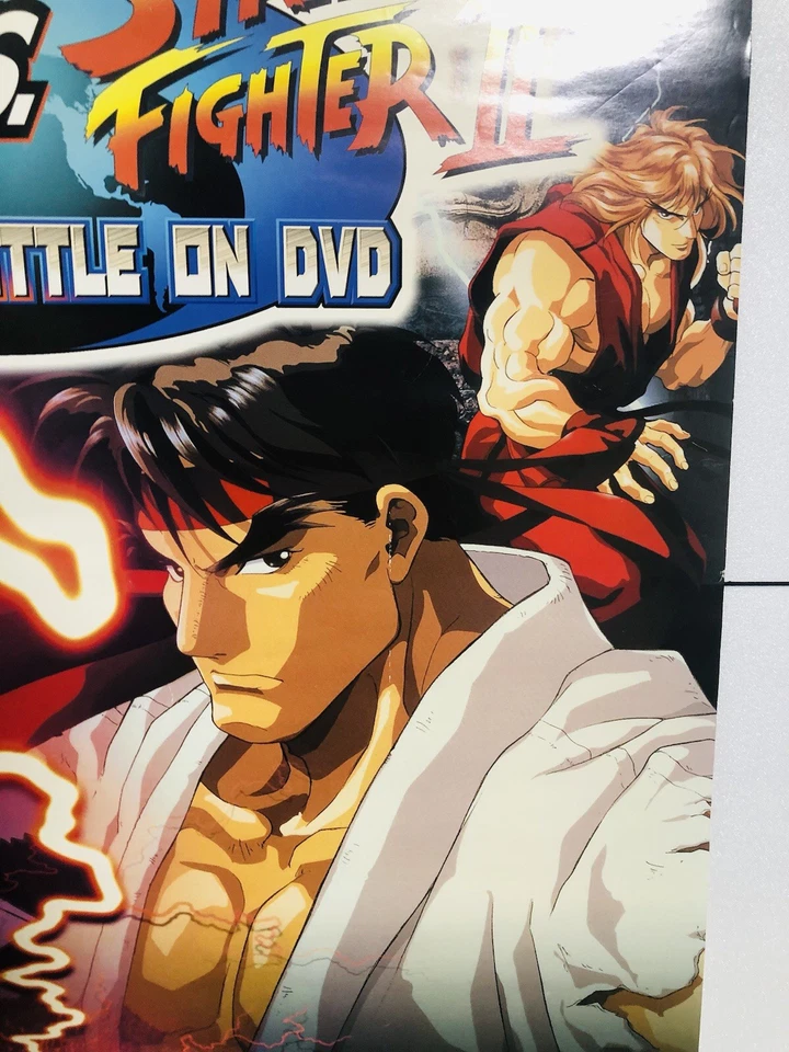 Street Fighter II / ZERO : B2 size CAPCOM OVA DVD sales Promo Poster (Roll:EX - Image 4 of 4