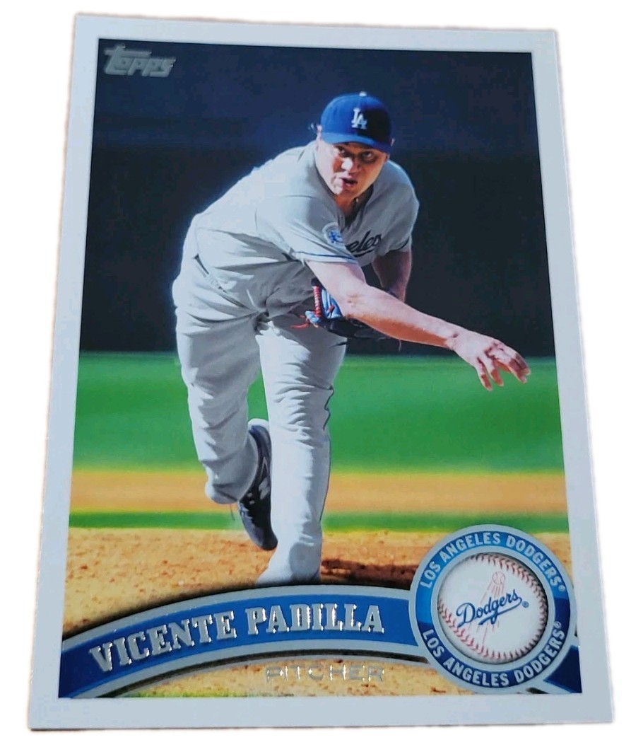 2011 Topps #37 Vicente Padilla Los Angeles Dodgers MLB Baseball Card (N0