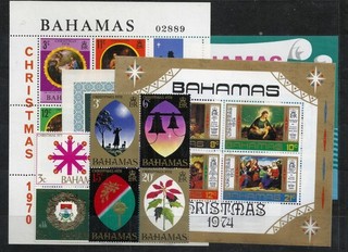 Bahamas kleines Blocklot Weihnachten
