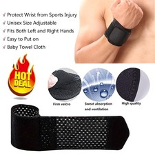 10PC Adjustable Sports Wrist Band Brace Wrap Support Strap Carpal Tunnel Bandage