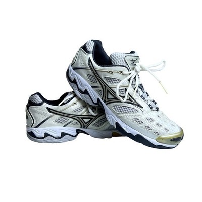 Men's Mizuno Wave Lightning 3 Volleyball Shoes White Size 9 Y2K Gorpcore