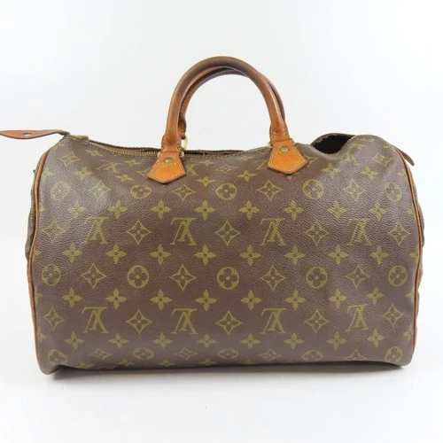 LOUIS VUITTON  Monogram Speedy 35 Mini Boston Bag Vintage Handbag Brown 103124