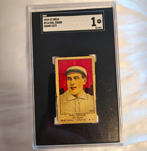 Hal Chase [Hand Cut] #114 1919 W514 card