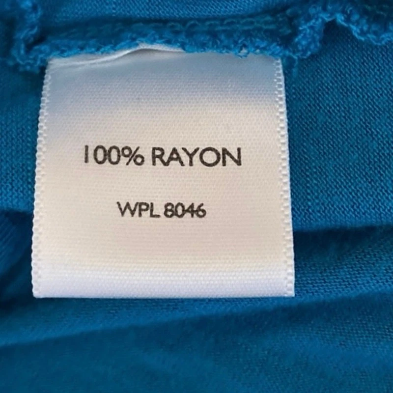 Camiseta sin mangas INC International Concepts vintage azul Y2K con volantes botón babydoll talla M Foto 4 de 4