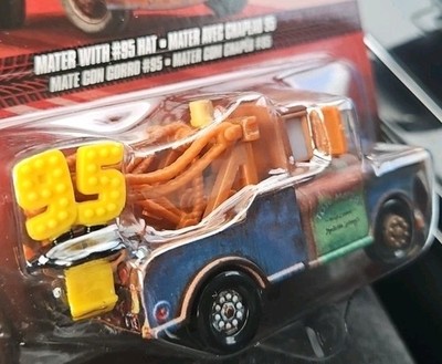Disney Pixar Cars 3 MATER WITH #95 HAT Tow Truck Cars Brand New