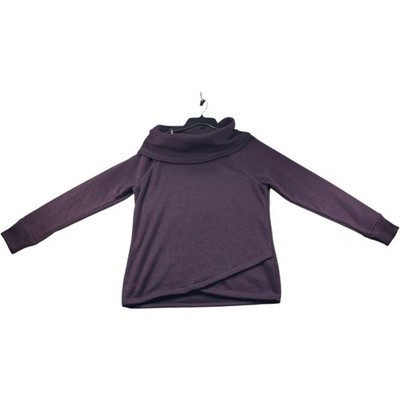 Ideology Sweater Womens Size Large Purple Long Sleeve Cowl Neck New