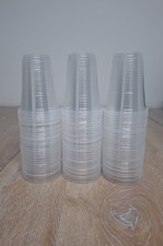 CLEAR Reusable Plastic Cups 200ml | Party Catering, Event Tumblers | Pack Of 100