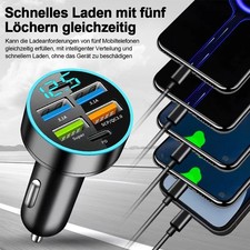 Auto Schnell Ladegerät USB & USB-C | Handy Stecker KFZ Zigarettenanzünder 12V