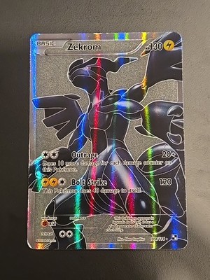 Pokemon Zekrom 114/114 Black Full Art 2011 Black & White - READ MP HP Damage ?