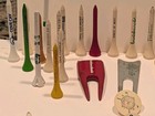 Large Lot of Vintage Golf Tees Ball Markers Divot Tools -some advertising items — photo 5