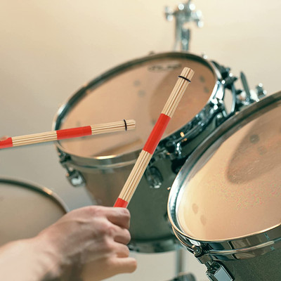 3 Pair 16 Inch Bamboo Bundle Drumsticks, 5A Jazz Drum Sticks Constructed of 1...