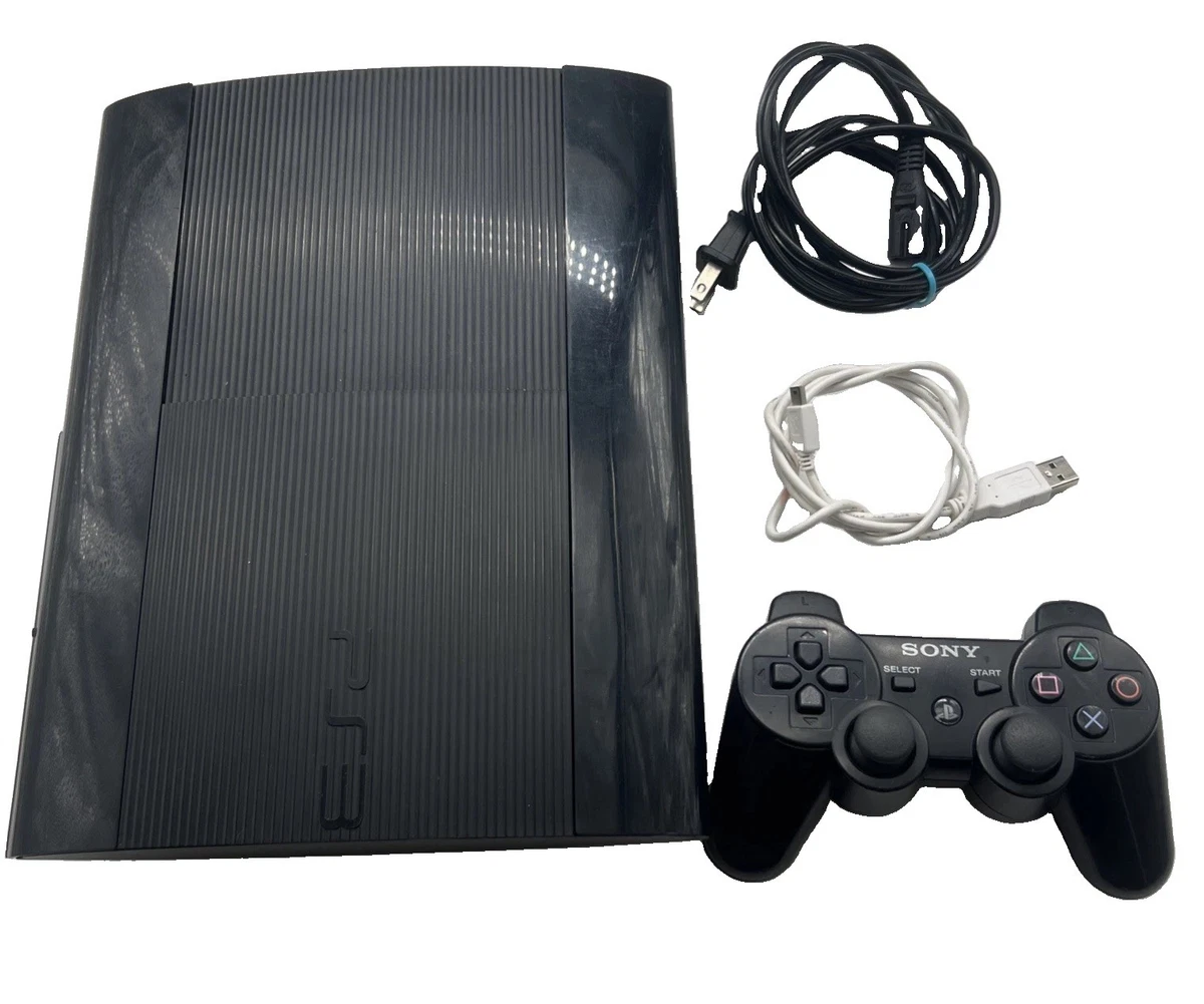 Preços baixos em Sony PlayStation 3-Super Slim Preto Consoles de
