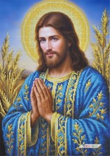 Jesus Crist Bead Embroidery Kit DIY Craft Kit Needlepoint Beadwork b748