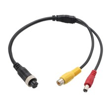 28cm 4 Pin Aviation Female to RCA Female Adapter DC Male Connector Cable