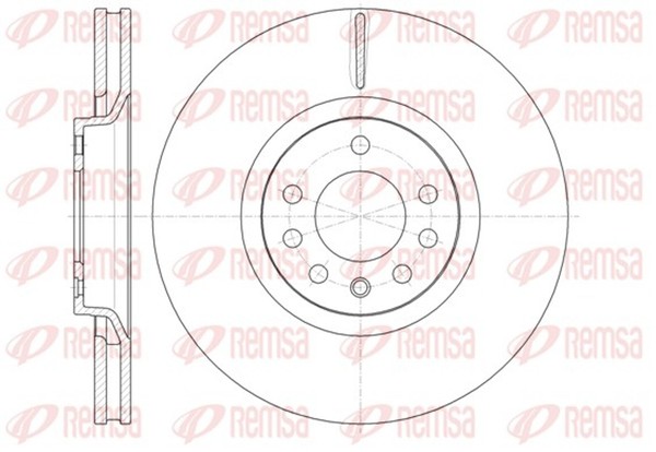 2X Bremsscheibe Remsa 61488.10 FüR Zafira Opel A04 Family Astra 320,9Mm A05 GTC-image