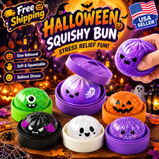 Halloween Glitter Dumpling Squishy Toy Mystery Box Bun Stress Relief Toy CW