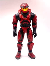 Halo 1 Red Spartan 8" Action Figure CE Combat Evolved 2004 Joyride Studios #3