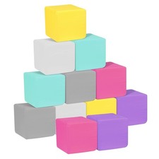 Foam Blocks for Toddlers, Soft Building Colorful Stacking Kids-12 Pieces