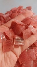 1 .9 lbs Mosaic Tiles Strawberry Pink Vertricco Italian Glass Tiles Supplies 54
