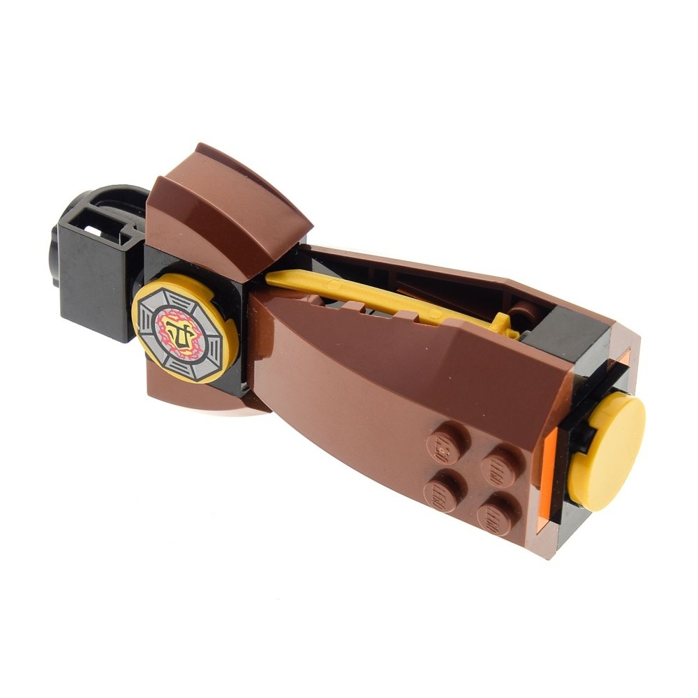 1x Lego Ninjago Handle Hand Holder Red Brown Airjitzu Cole Flyer 70741 18585