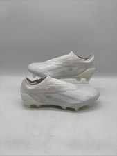 Adidas Crazyfast .1 Laceless FG Football Boots Triple White UK 6.5 EU 40 New
