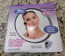 LED Mirror Light XJ-788-1 Makeup Mirror 10x Magnification