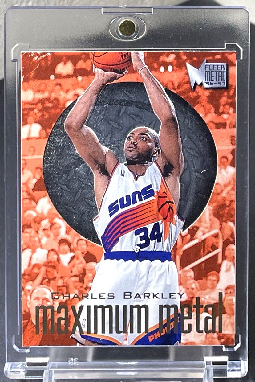 Charles Barkley 1996-97 Fleer Metal Maximum Metal #1 Phoenix Suns SP Insert
