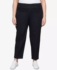 Alfred Dunner Missy Classics Proportioned Short Pant Black 12P NWT 59.50