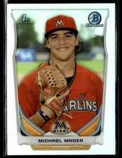 2014 Bowman Draft #CDP102 Michael Mader Chrome Refractor Card 0603K