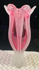 Vtg MCM Josef Hospodka Bohemian Czech Sklo Union Chribska Glassworks Vase 10.5”H