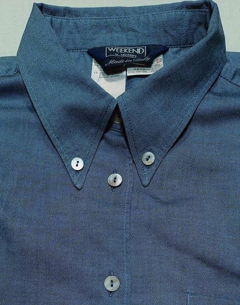 Men Weekend Max Mara Shirt Grey Cotton 40 /L / 48
