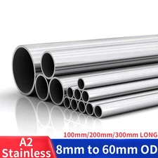 Stainless Steel Round Tube / Pipe VARIOUS SIZES 304 GRADE 100mm/200mm/300mm LONG