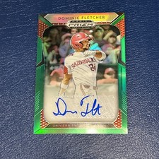 2019 Panini Green Prizm Draft Dominic Fletcher Auto AU #88 