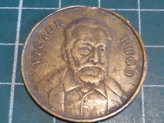 FRANCE MEDAILLE SOUVENIR de VICTOR HUGO 1885 6 96gr !