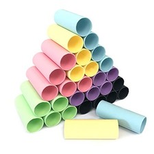 30-Pack Thick Craft Rolls, Multicolored Round Cardboard Tubes for Crafts, 4.5...