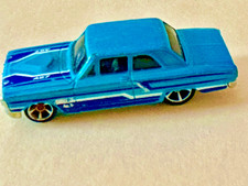 Diecast Hot Wheels 427 Ford Thunderbolt Teal Blue Drag Racer 2001 C-24 Diecast Hot Wheels 427 Ford Thunderbolt Teal Blue Drag Racer 2001 C-24