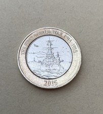 2015 the low mintage  Royal Navy First World War Circulated Coin £2 Pound