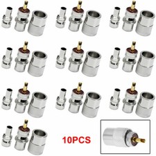 10PACK PL259 Male Solder Connector Plug With Reducer for RG8X Coaxial Coax Cable