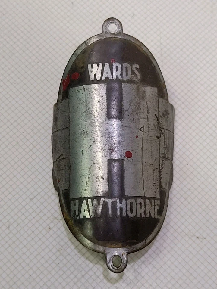 Wards Hawthorne Headbadge For Vintage Bicycles Ballooners Ratrods - Image 1 of 4